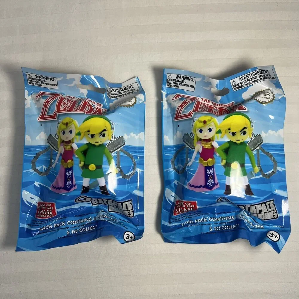 Nintendo Legend Of Zelda Backpack Buddies Keychain Clip Mystery New Lot of 2